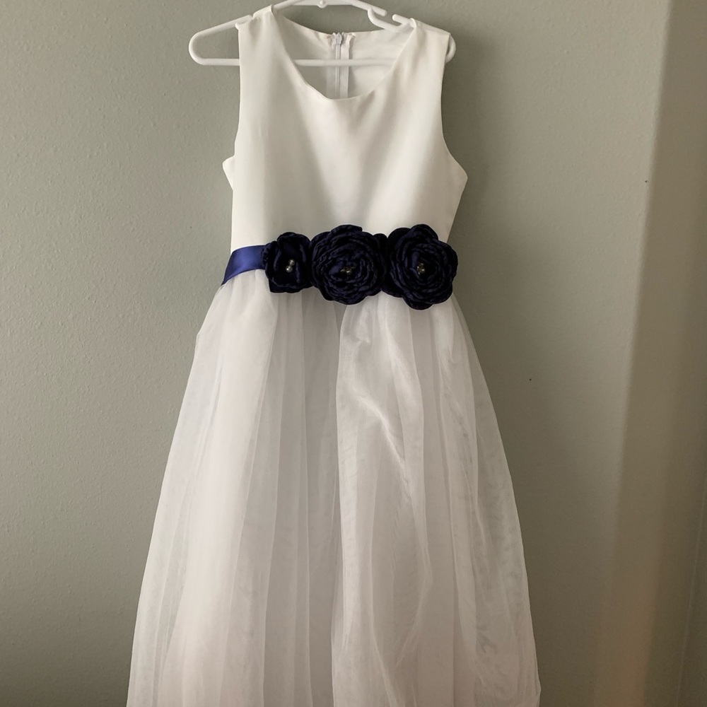 White Flower Girl Dress